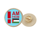 thumbnail image 1 of Soy de Palestina Broche de oro metálico circular, 1 of 3