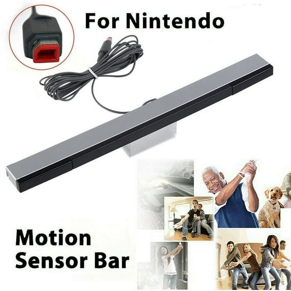 Sensor Bar for Wii and Wii U, Replacement Wired Infrared Ray Sensor Bar for Nintendo Wii and Wii U Console