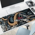 thumbnail image 1 of Alfombrilla de ratón para Gamer Dragon Change Black, alfombrilla de ratón grande, alfombra de escritorio de goma Natural, alfombrillas de escritorio para PC, alfombrillas de ratón de diseño, 100x50cm LIUWENJING unisex, 1 of 2