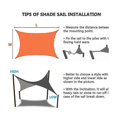 thumbnail image 3 of 2x5m Outdoor Garden Sunshade Sail 2m x 5m, 3 of 5