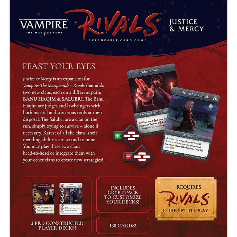 Vampire: The Masquerade Rivals Expandable Card Game Card Storage Box  PRE-ORDER