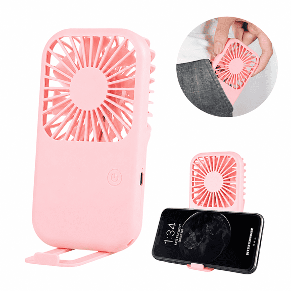 JELLOO Handheld Mini Fan Powerful Small Personal Portable Speed Adjustable USB Rechargeable Eyelash Fan for Kids Girls Boys Woman Man Home Office Outdoor Trael