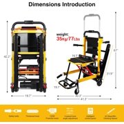 XUTUMM Powered Wheelchair, Stair Climbing Wheelchair, Mobile Stair Lifts for Seniors, Load Capacity 480lbs, Foldable