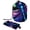 Multicolor, variant on PhooArto Large Barrel Drawstring Makeup Bag, Colorful Rainbow Swirl Travel Cosmetic Bag Portable Make Up Organizer Bag