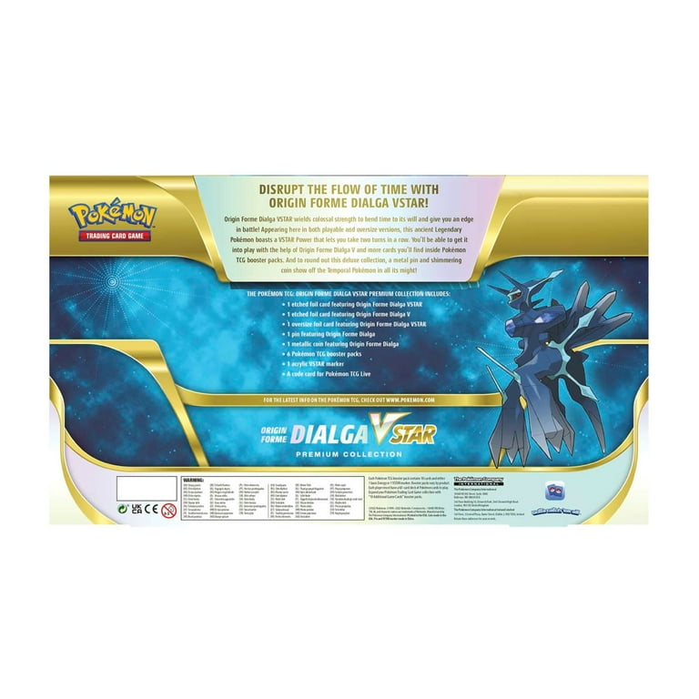 dialga booster box POKMON TCG AZURE LEGENDS TIN 4 BOOSTER PACKS, 1 FOIL DIALGA ex Brand New Sealed