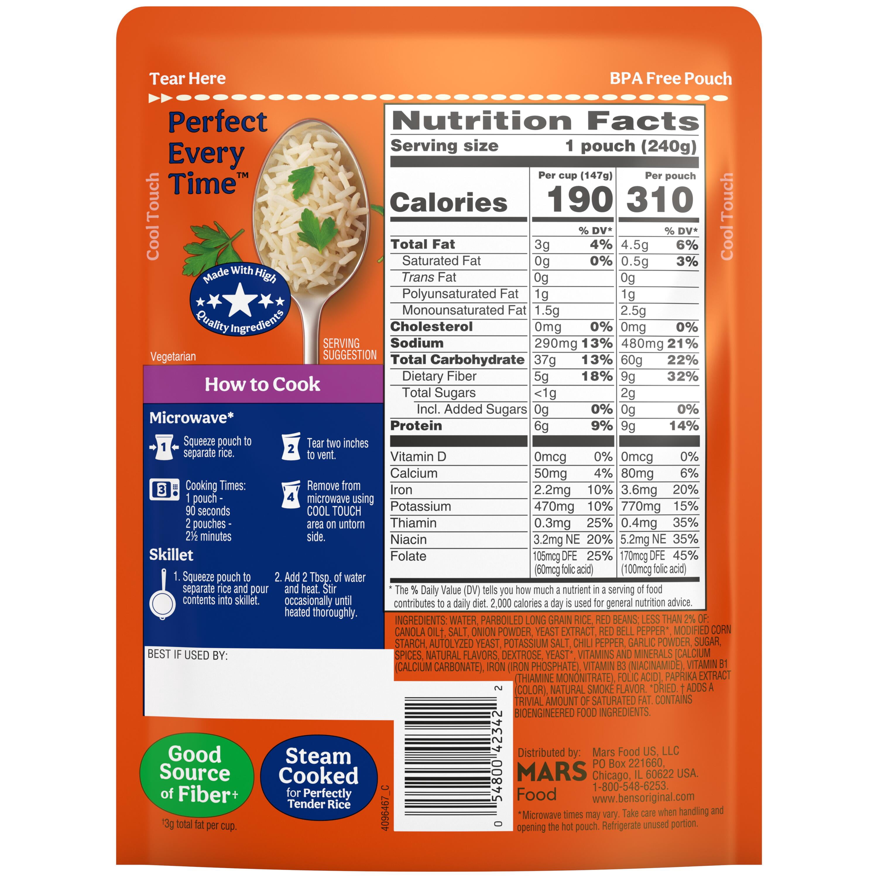 (5 pack) Ben's Original™ Ready Rice™, Red Beans & Rice, 8.5 oz. pouch