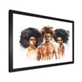 thumbnail image 2 of Designart 'Afro American Fashion Portraits' Glam Framed Art Print, 2 of 4