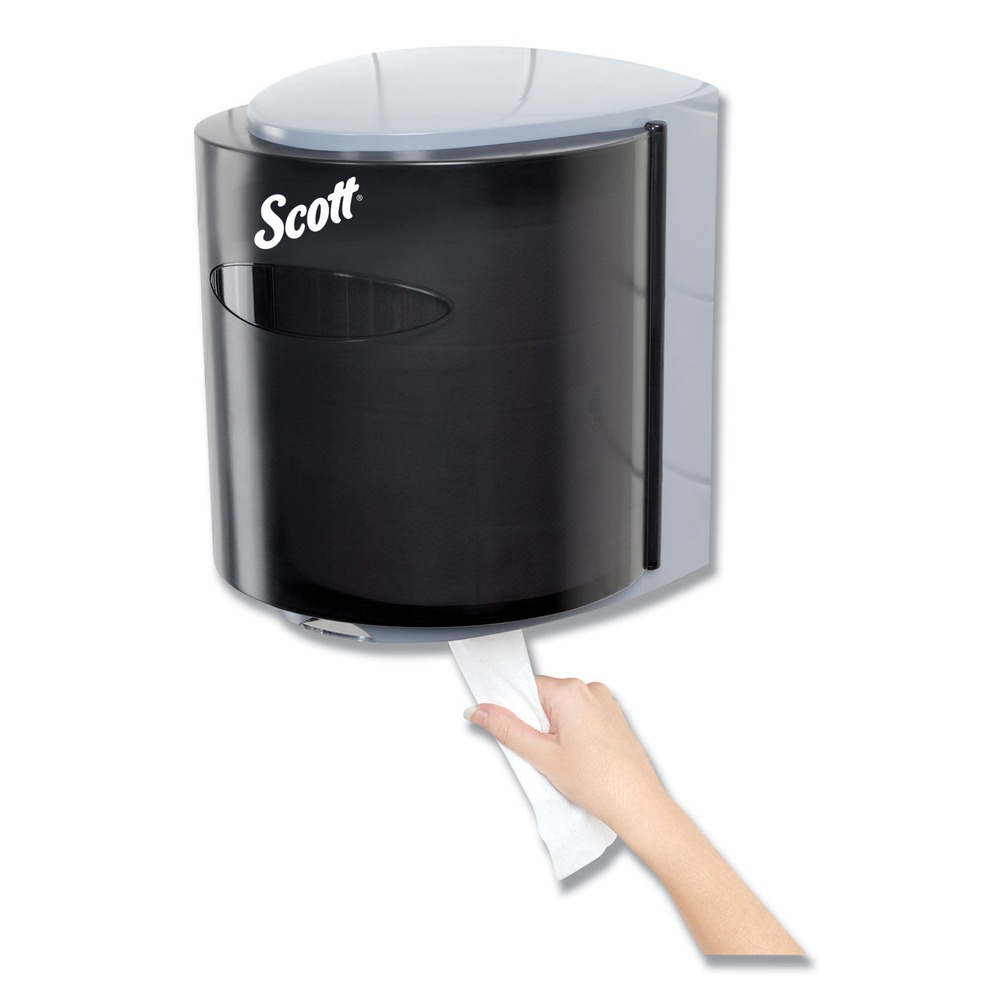 Scott Roll Control Center Pull Towel Dispenser, 10.3 x 9.3 x 11.9, Smoke/Gray -KCC09989 - image 3 of 4