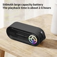 thumbnail image 6 of Bluetooth Speakers 5.4 Wireless Portable Speaker,Waterproof Bluetooth Speaker,Loud Stereo Sound,Bassboom Technology,TWS Pairing,Built-in Mic,16H Playtime with Lights for Home Outdoor, 6 of 7