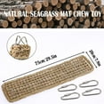 thumbnail image 2 of Seagrass Bird Cage Mat, Natural Woven Rope Ladder, Pet Climbing Toy for Parakeet, Parrot, Cockatiel, 2 of 9