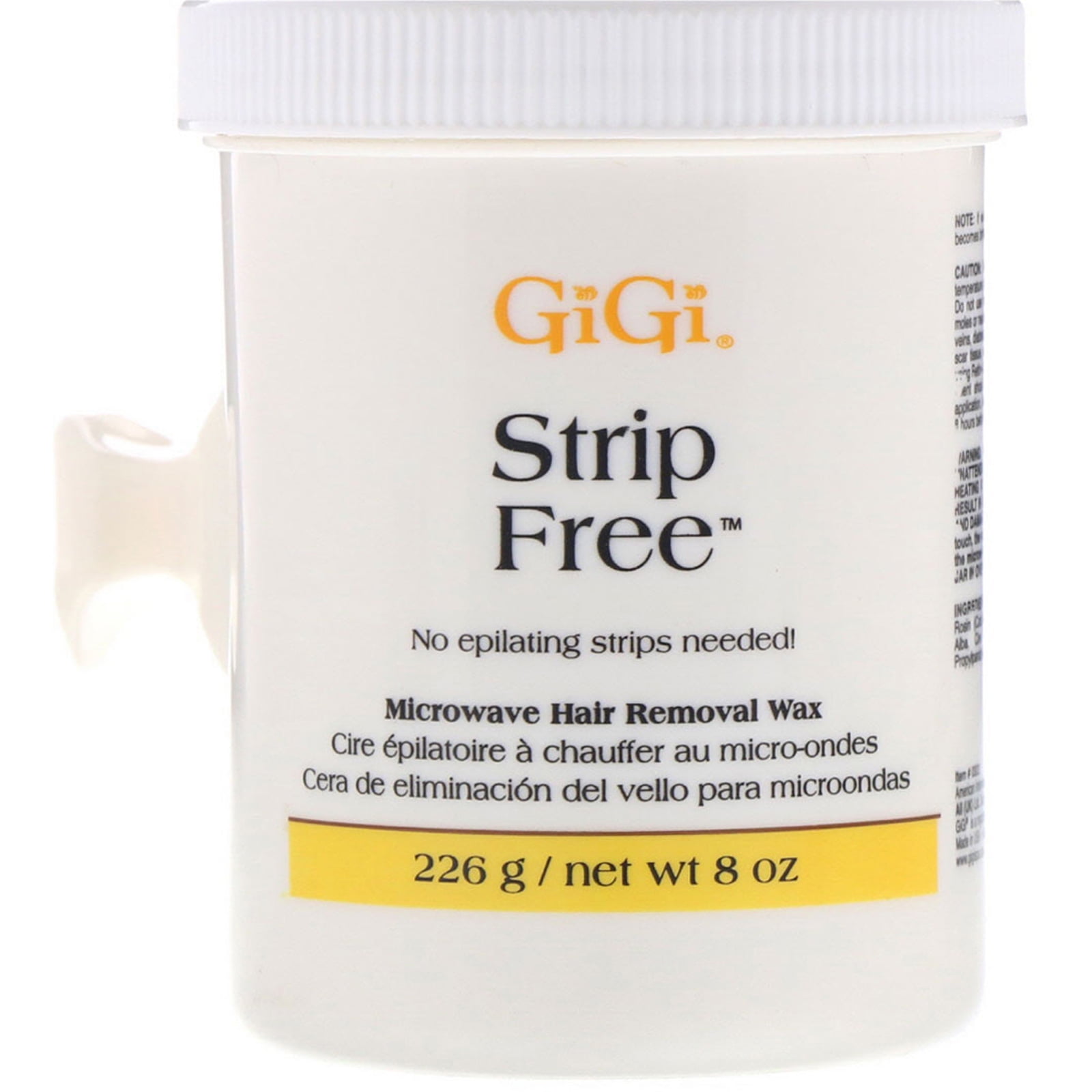 Gigi Spa Strip Free Microwave Hair Removal Wax, 8 oz (226 g)