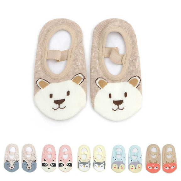 Hwmodou Baby Toddler Animal Socks Cute Floor Socks (1 To 5 Years) Thermal Soft Fit,12M-5Y