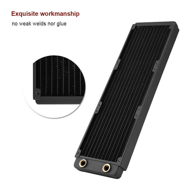 Calor Del Radiador de Cobre, Líquido de refrigeración por Agua USB 2.0 Hub Fregadora Computera Venter Intercambiador 360 mm