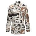 thumbnail image 4 of Coffee Themed Long Sleeve Blouse Woman Streetwear Casual Shirts Summer Oversize Woman Streetwear Clothing Birthday Present, 4 of 7