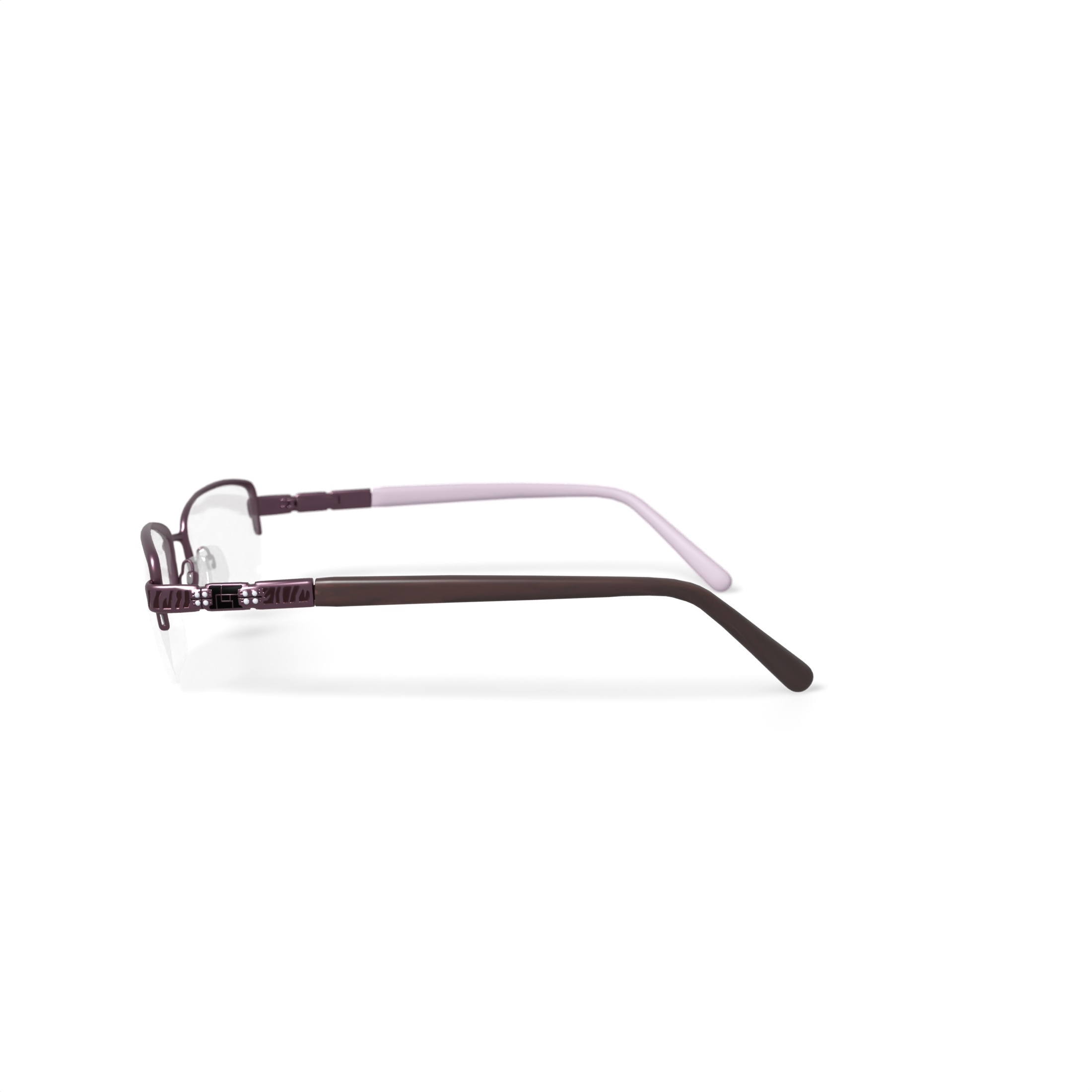 Walmart Women's WOP73 Rectangular Prescription Eyeglasses with Case, Rose Pink