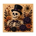 thumbnail image 2 of Halloween Ghost Pearl Art DIY Kit, No-Glue Self-Adhesive Pearl Bead Craft Set, Multi-Pattern Halloween Canvas Art Supplies for Home Decor & Holiday Gift (Skeleton), 2 of 9