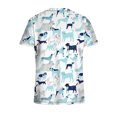 thumbnail image 5 of Snoarin Summer Plus Size Tops for Women Tops Short Sleeve V-neck Tops Working Uniform Floral Print With Three Pockets Blouse Work Uniforms for Women on Clearance, 5 of 5