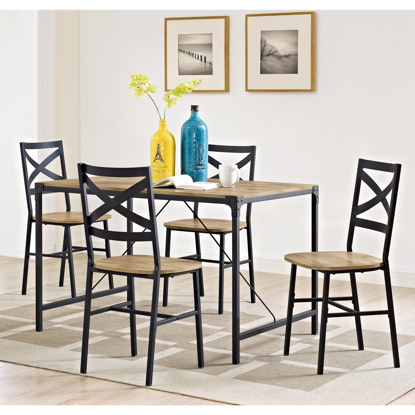 walker edison 5 piece pub table set walker edison 5 piece pub table set