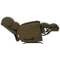thumbnail image 5 of Atkins Chaise Rocker Recliner in Coffee Brown Polyester Fabric, 5 of 10