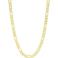 thumbnail image 2 of Floreo 10k Yellow Gold (2.5mm, 3.5mm, 4.5mm, 5.5mm, 7mm, 8.5mm, 9.5mm) Hollow Figaro Link Chain Necklace, 2 of 5
