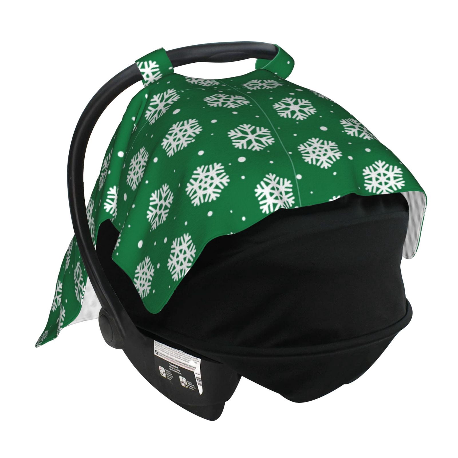 Naloa Snowflake Baby Car Seat Cover, Breathable Baby Carrier Cover, Multiuse Baby Carrier Cover & Nursing Breastfeeding Cover