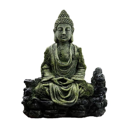 Creative Aquarium Fengshui Landscape Archaic Buddha Statue