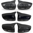 thumbnail image 6 of Applicable to Carbon Fiber Exterior Side Rearview Mirror Cover Trim Compatible For BMW 3 4 5 7 8-Series G20 G21 G28 G11 G12 G14 G15 G16 G30 G31 G38 G22(Glossy Black), 6 of 6