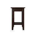 thumbnail image 4 of AFI Table d'Appoint en Bois Massif avec Chargeur USB Ensemble de 2 Espresso, 4 of 6