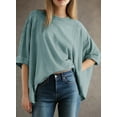 thumbnail image 2 of Camiseta Dokotoo Summer para mujer, talla grande, top corto, 2 of 6