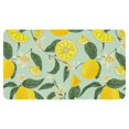 thumbnail image 1 of Lemon Fruit Linen Non-slip Floor Mat, Entryway Doormat Durable Low-Profile Mat Home Decor, Rug Washable Kitchen Bathroom Laundry Bedroom Living Room Door Mat 30x17in, 1 of 5
