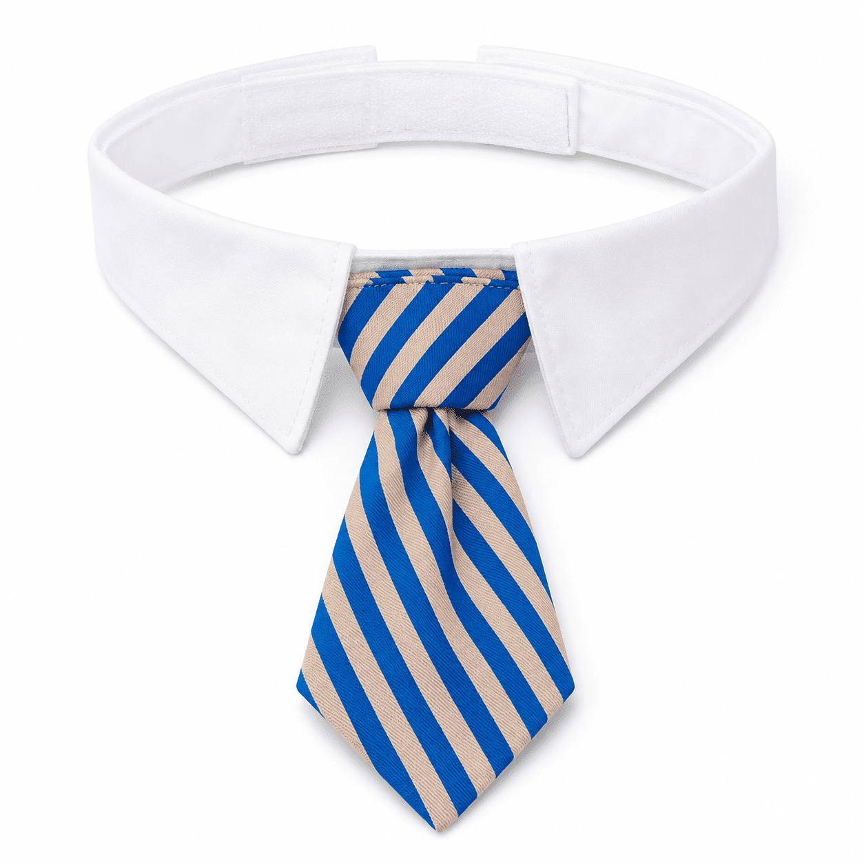 Small Blue Stripe Pet Bow Tie Collar Adjustable Formal Bowtie for Dogs and Cats