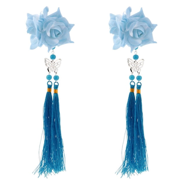 2 Piezas de Pinza de Pelo con de Mariposa para Accesorios de Kimono Hanfu - Verde, Se Describe Macarena pinzas de pelo chinas para mujeres
