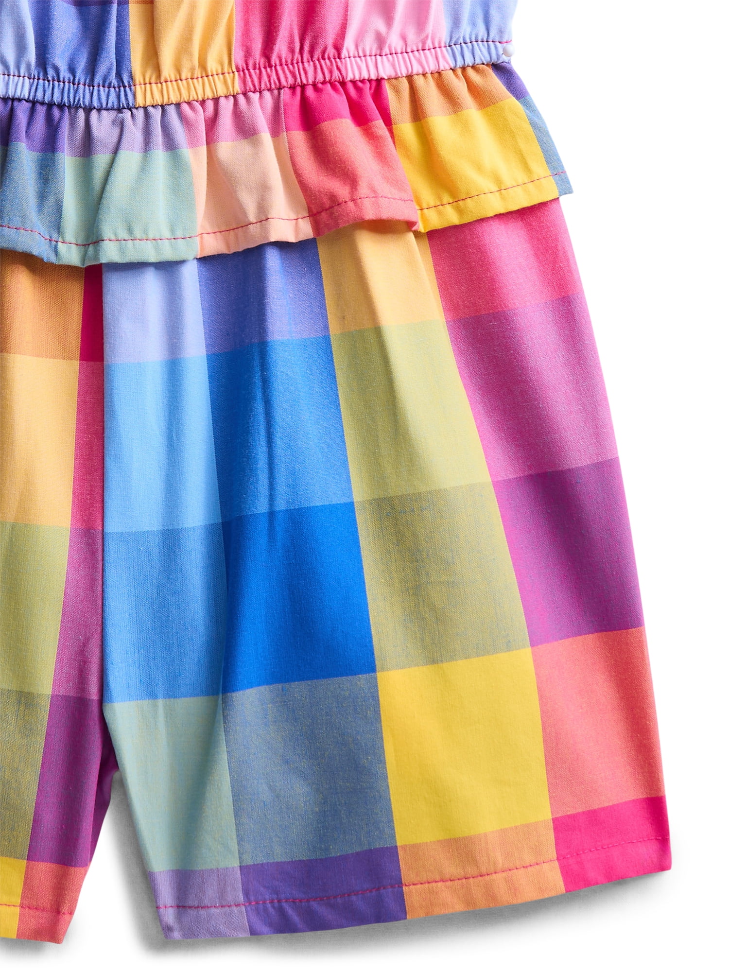 Wonder Nation Toddler Girls Printed Fashion Romper, Sizes 12M-5T