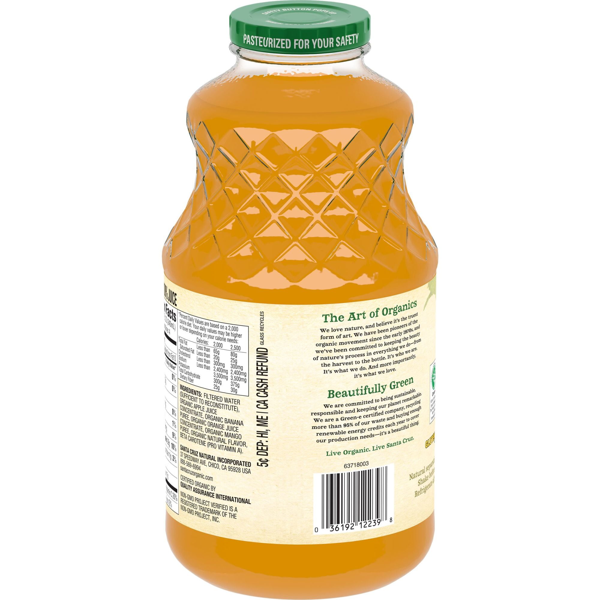 (2 pack) Santa Cruz Organic Orange Mango Juice Blend, 32 Ounces
