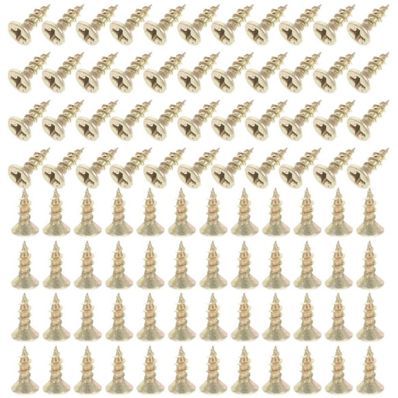 WHAMVOX 3 Inch Deck Screws Golden Self Tapping Screws for and Drywall Fastening