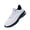 WhiteBlack, variant on REABO Men's Slip-on Breathable Air Cushion Running Shoes, Ablack, Size 7