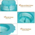thumbnail image 4 of Sink Drain Strainer, Plastic Kitchen Sink Filter Hair Drain Catchers Sink Strainers for Kitchen Bathroom Balcony, 4 of 5