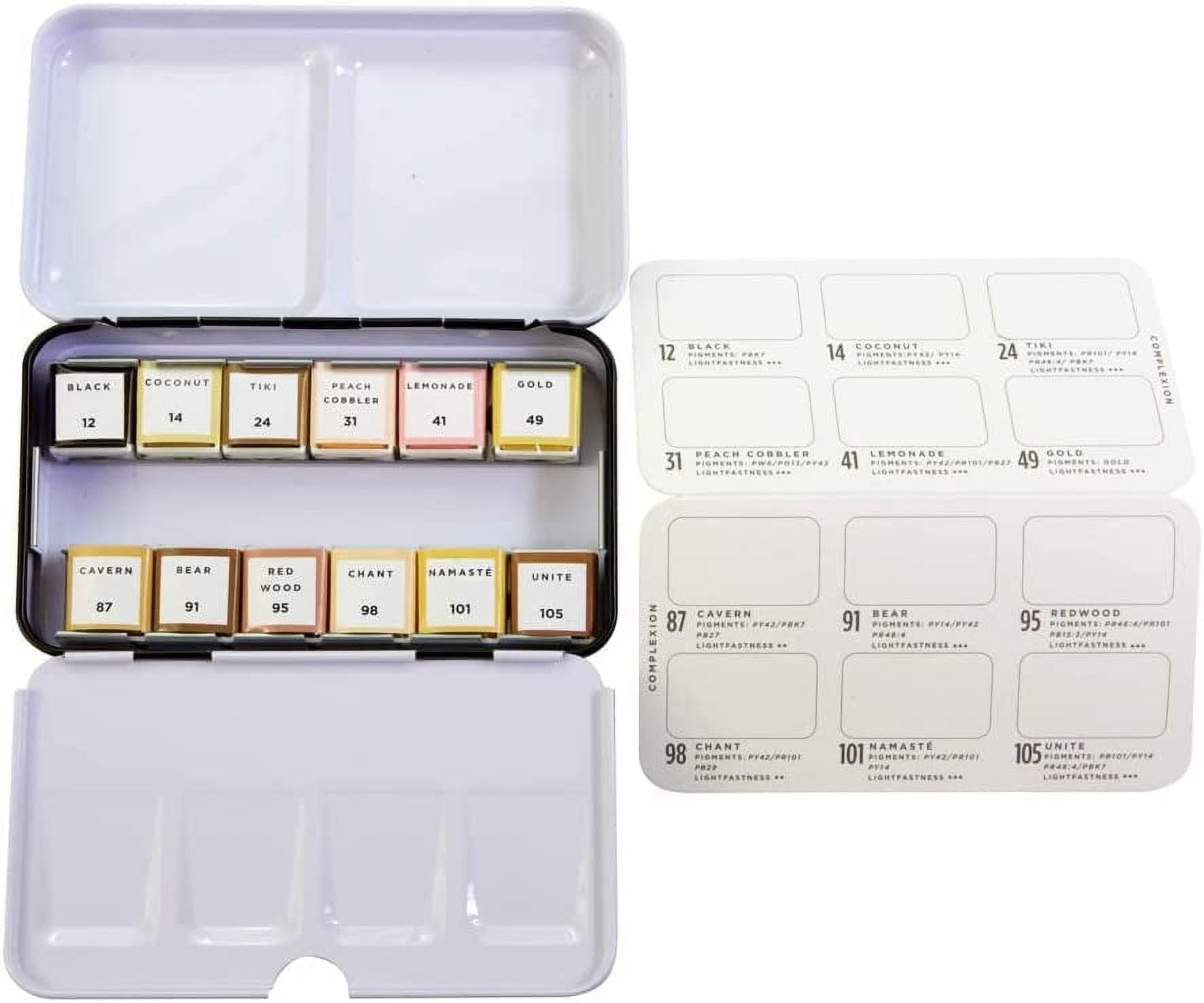 Prima Watercolor Confections Watercolor Pans 12/Pkg-Complexion