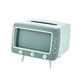 thumbnail image 1 of Porta pañuelos con forma de TV, caja de almacenamiento de pañuelos con soporte para teléfono, estante multifuncional para el hogar, verde, 1 of 1