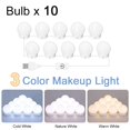 thumbnail image 1 of LED Maskeup Mirror Light Full Backlit Mirror USB Dimmle Table Mirror with Light 3 Colors Lights ,Widely Use, 1 of 7