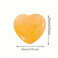 thumbnail image 2 of Heart Shaped Crystals Worry Stones for Men, Heart Rocks for Women, 2X2Cm 3.5G 15-Pack, 2 of 7