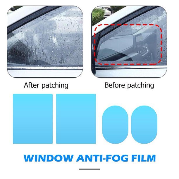 4 unids/set de películas protectoras para ventana de espejo lateral de coche, películas antiniebla a prueba de lluvia
