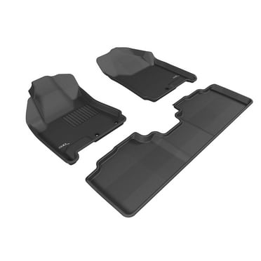 3D MAXpider KAGU Floor Mat (BLACK) compatible with CADILLAC SRX 2010-2016 - Full Set