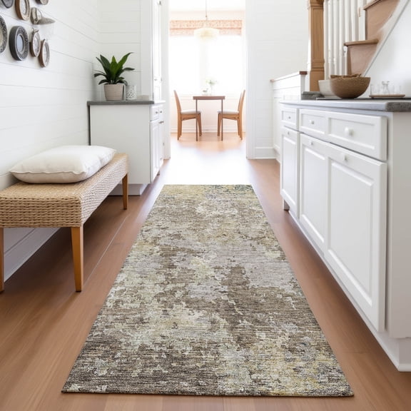 Addison Rugs Mayfield Premium Machine Washable Transitional Modern Beige Runner Rug, 2'3" x 7'6"