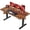 Rustic Brown, variant on Amadwell Electric Standing Desk, 55 x 27.6 Inches Gaming Desk, Height Adjustable Stand up Desk with Cable Organizer, Computer Office Desk for Home Office, Rustic Brown