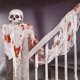 thumbnail image 3 of Huellas de manos sangrientas Tela espeluznante Fiesta de Halloween espeluznante Percha de gasa Decoraciones para casas encantadas Puertas Entradas Ventanas y cubierta de mesa, 3 of 8
