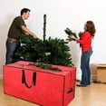 thumbnail image 2 of Ywuzuh Christmas Tree Storage Bag Fits Up to 7.5 Ft. Tall Disassembled Tree I 48"x15"x20" Holiday Tree Storage Case Protective Zippered Artificial Xmas Tree Bag, 2 of 8
