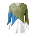 thumbnail image 2 of Gibobby Blusas Casual Camiseta y camiseta de manga larga para mujer Winter Ladies Sense（Verdinegro， S), 2 of 4