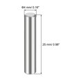 thumbnail image 3 of Uxcell Steel Pins 304 Stainless Steel Dowel Pin Cylindrical Shelf Support Pin Silver 4 x 25mm 25pcs, 3 of 5