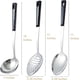 thumbnail image 2 of Juego de 3 cucharas para servir de acero inoxidable con cuchara ranurada, cuchara para servir y cucharas perforadas, cucharón para sopa, juego de utensilios de cocina., 2 of 5